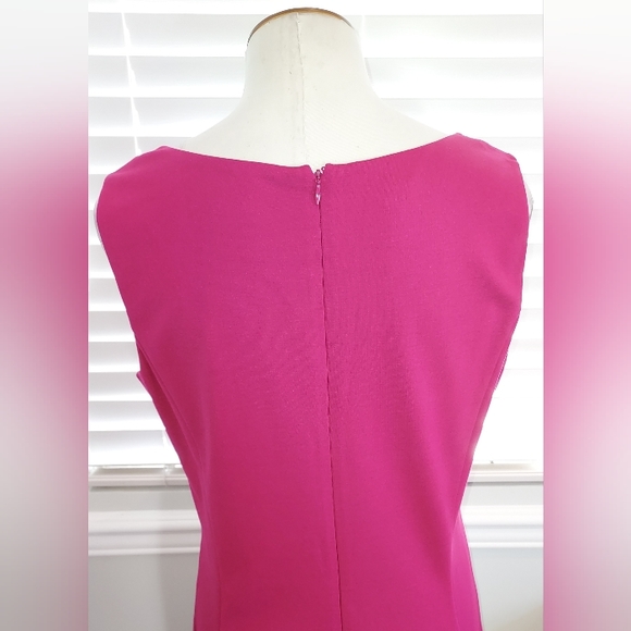 Talbots Fuchsia Medium Weight Sleeveless High Quality Dress NWT - Picture 4 of 10